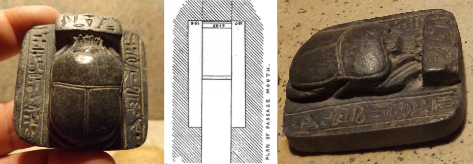 Antique Scarab Beetle Amulet Ancient Egyptian Sun God Khephri Squared